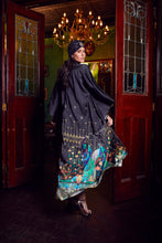 Load image into Gallery viewer, OPHELIA PEACOCK LONG SILK ROBE FOR WOMEN - Butlers Palace